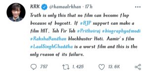 KRK-on-Lal-Singh-Chaddha-KRK-slams-boycott-gang-says-film-flopped-because-of-this